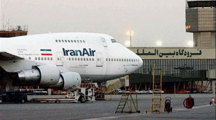  'A Boeing 747 of Irans national airline is seen at Mehrabad International Airport in Tehran'