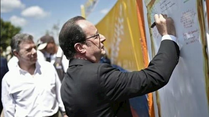 France’s Hollande meets with FARC rebels in Colombia
