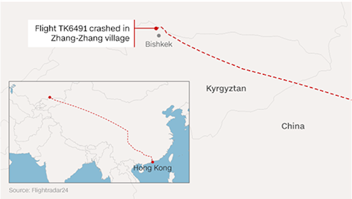 Kyrgyzstan plane crash: Dozens killed when 747 hits village