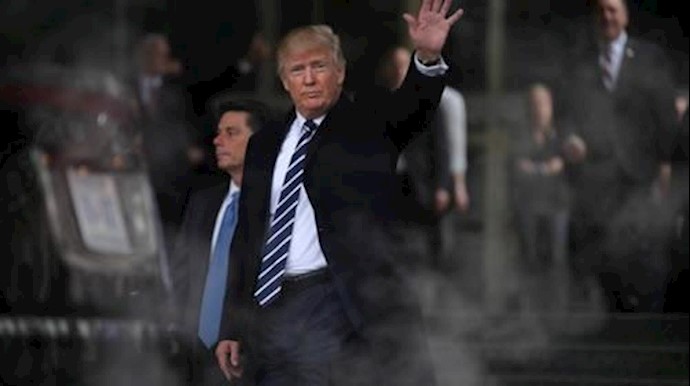  'U.S. President Donald Trump leaves the CIA headquarters after delivering remarks during a visit in Langley, Virginia U.S., January 21, 2017'
