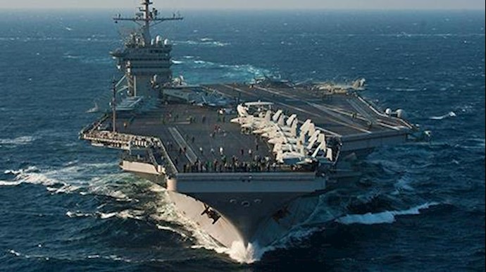  'The carrier USS George Washington in the East China Sea in 2012'