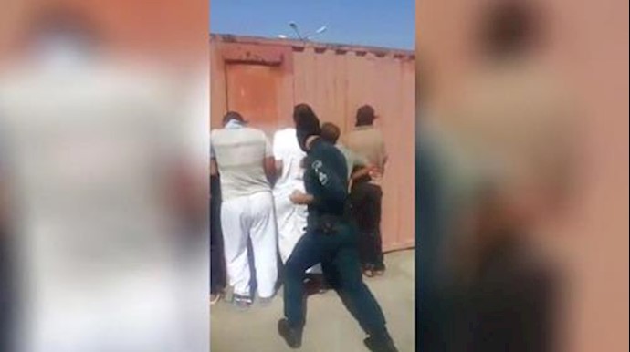  'A shocking video showing Iranian security forces beating and humiliating their Arab detainees.'