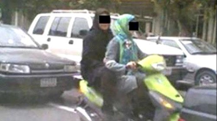 Iran women are forbidden to ride bikes