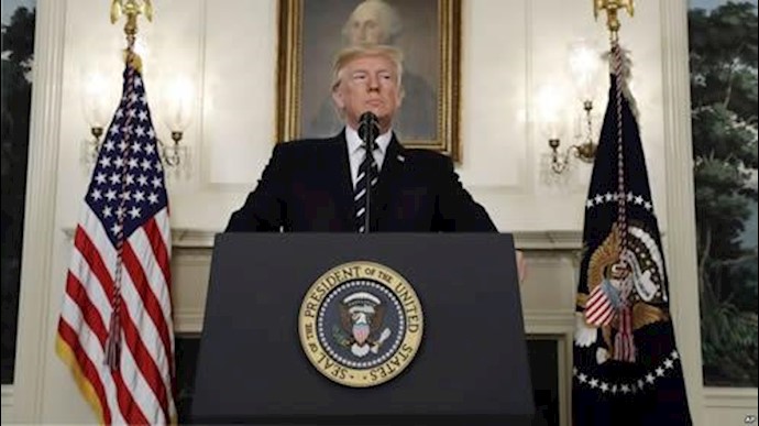  'President Donald Trump makes a statement at the White House in Washington, Oct. 2, 2017.'