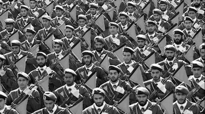  'Islamic Revolutionary Guard Corps (IRGC) troops in parade'