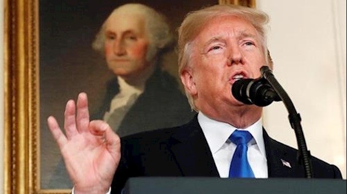  'Donald Trump speaking at the White House on Friday '