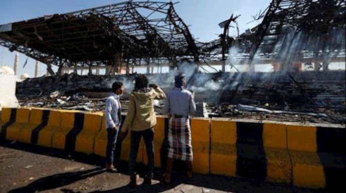 Saudi-led strikes hit defense ministry in Yemen capital