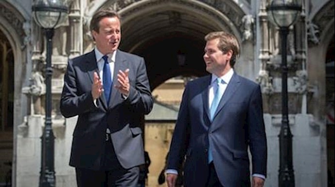  'Robert Jenrick (R) with former prime minister David Cameron'