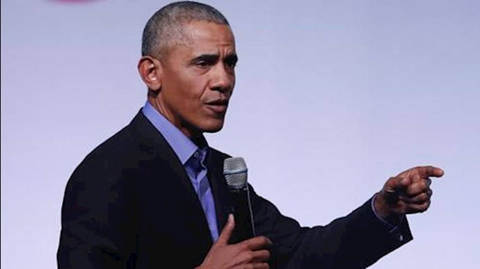  'Obama speaks at the Obama Foundation Summit in Chicago on November 1, 2017'