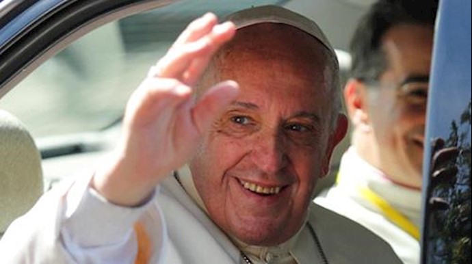  'Pope Francis waves from his vehicle as he travels to the airport in Yangon, Myanmar November 30, 2017'