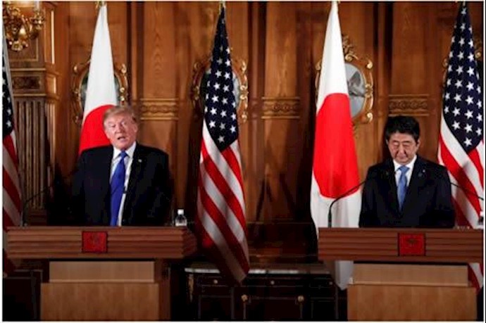 Trump says stands with Japan against North Korean ‘menace’, working on trade