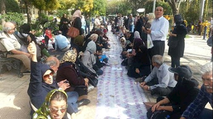 Iran’s retired teachers and educators: “Enough of Tyranny and oppression, our table is empty”