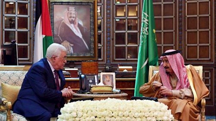 Saudi king receives Palestinian president Abbas