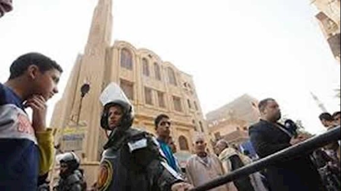 WATCH: Gun battle in front of attacked Helwan church in Egypt