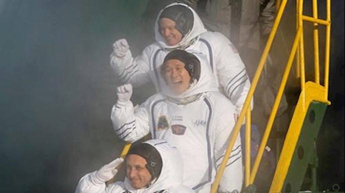 VIDEO: U.S., Russian, Japanese crew blasts off for space station