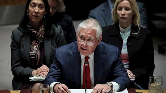  'Rex Tillerson at the United Nations this month'