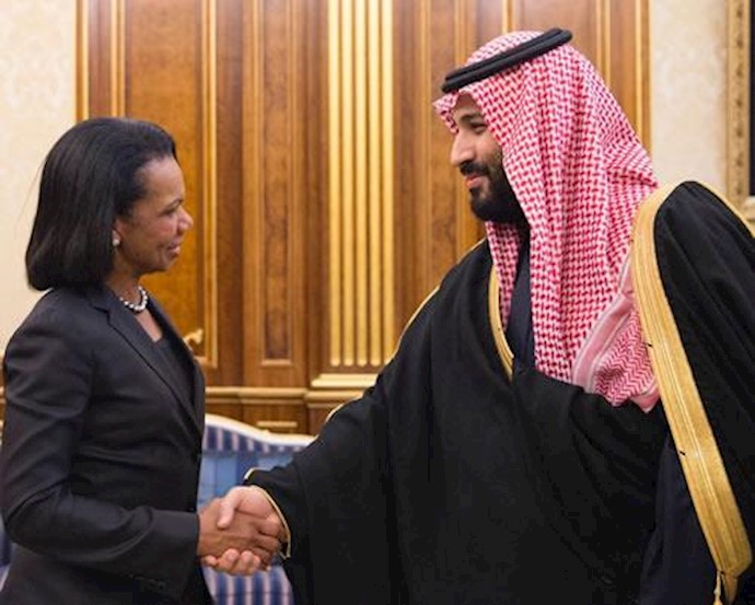 Former US Secretary of State Condoleezza Rice meets Saudi king, crown prince