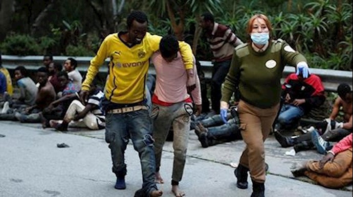 Hundreds of migrants cross into Spain’s Ceuta in second wave in three days