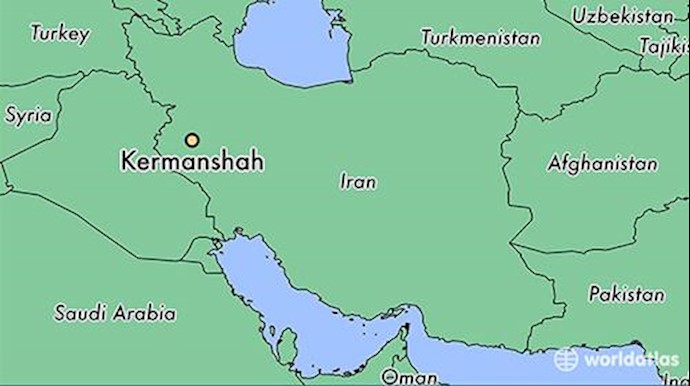  'Map of Kermanshah in Iran where the wrestling competition will be held'