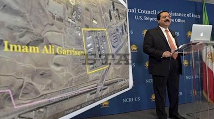  'Alireza Jaffarzadeh briefing the news media about IRGC terrorist training camps in Iran'