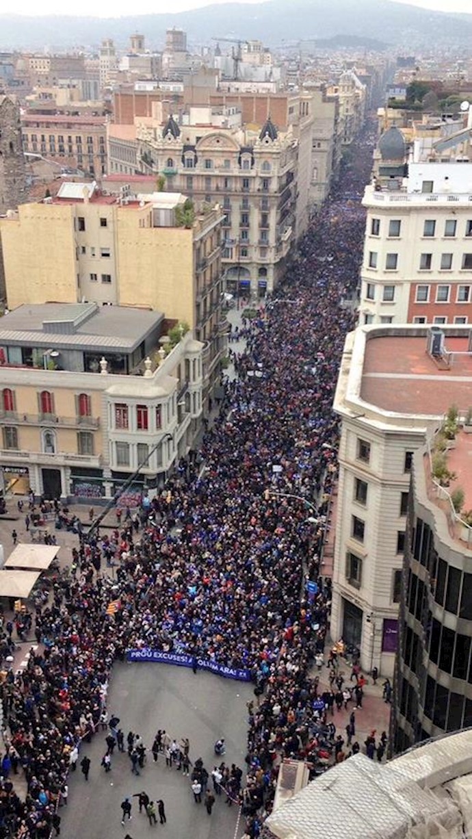 Over 150,000 join pro-migrant protest in Barcelona