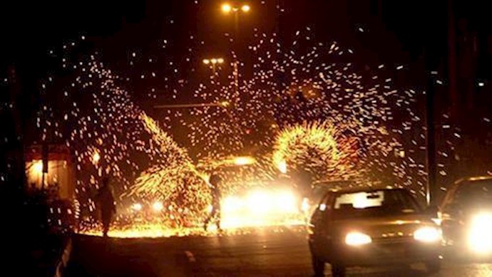  'Fire Festival Celebrations in major Iranian cities in defiance of the regime ban'