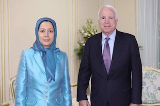  'Senator McCain meets NCRI’s President-elect Maryam Rajavi, Visits the PMOI Freedom Fighters in Tirana' Title='Senator McCain meets NCRI’s President-elect Maryam Rajavi, Visits the PMOI Freedom Fighters in Tirana'