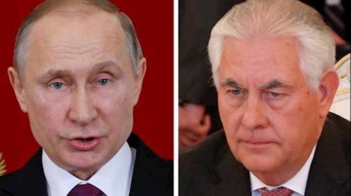  'Russia President, Vladimir Putin and US Secretary of State, Rex Tillerson '