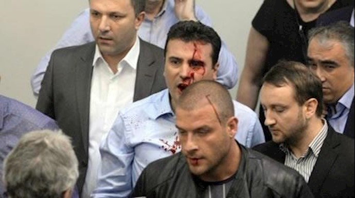 Macedonia parliament violence injures 100