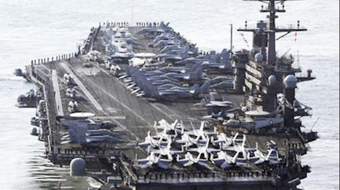  'U.S. Navy aircraft carrier, the USS Carl Vinson'