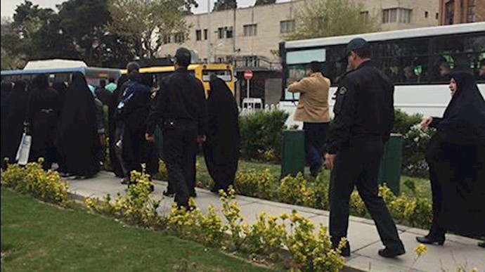 IRAN: PROTESTERS RALLIED OUTSIDE THE PARLIAMENT ON SUNDAY
