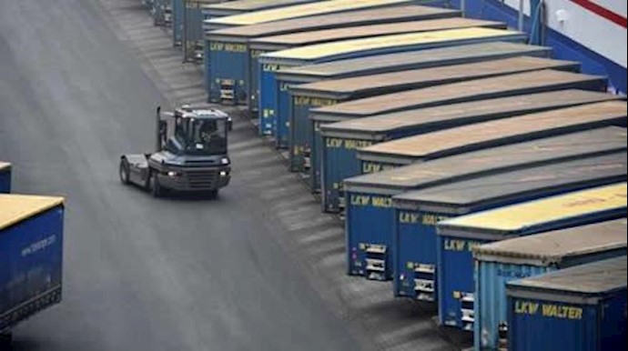  'Containers are pictured at a loading terminal in the port of Kiel, Germany, January 25, 2017.'