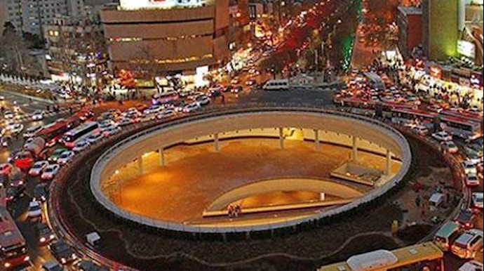  'File photo: the iconic Vali-e Asr Sq. in Tehran'