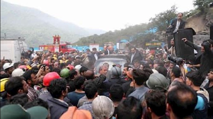 Iran’s Rouhani faces protests at site of deadly mine collapse
