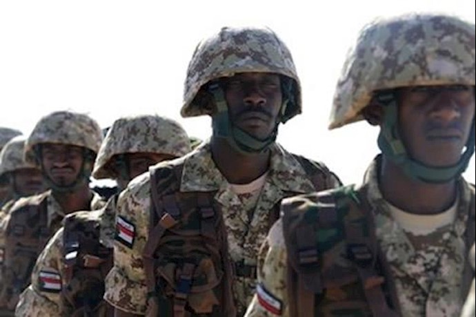  'Sudanese troops participating in the ’North Thunder’ military drill with troops from 20 nations in Saudi Arabia on 16 February 2016'