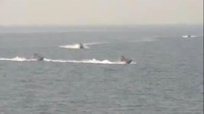  'US Navy ships were harassed by small Iranian attack vessels.'