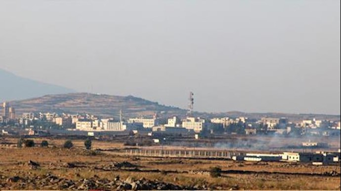 'A general view shows Baath city, bordering the Israeli-occupied Golan Heights, Syria '