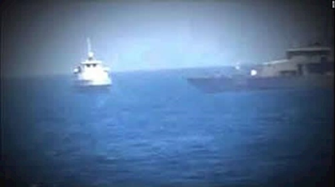  'US Navy ship fired warning shots at an Iranian boat in the Persian Gulf'