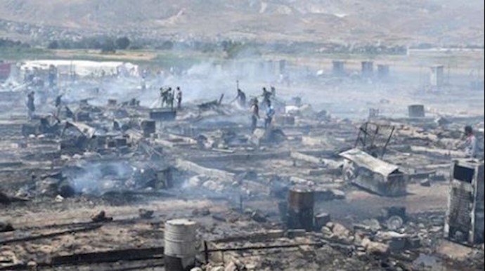 Fire destroys Syrian refugee camp in Lebanon, kills one