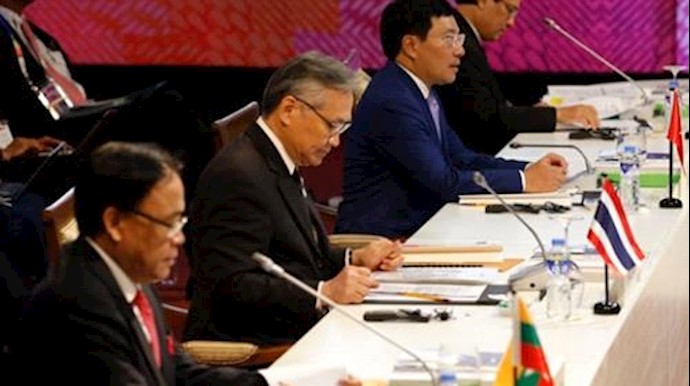  'Officials from countries of the Association of Southeast Asian Nations on Saturday. This year’s annual ministerial meeting is being held in Manila.'