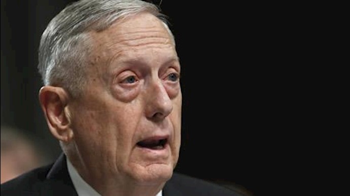  'Defense Secretary Jim Mattis testifies on Capitol Hill in Washington, on June 13, 2017'
