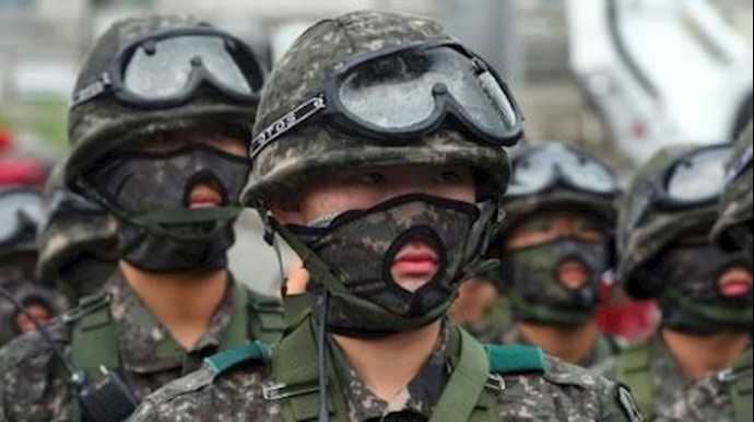  'South Korean soldiers participate in an anti-terror drill on the sidelines of the Ulchi Freedom Guardian joint military drills with the US'