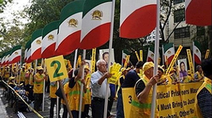  'Iranian condemn Rouhani UN visit, seek justice for the mass execution of political prisoners in Iran'