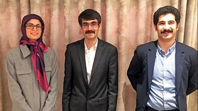  'Shabnam Madadzadeh, her brother Farzad, and Arash Mohammadi'