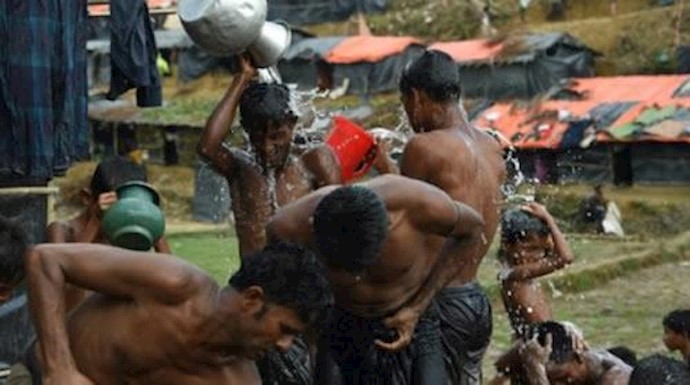 'Refugee camps in Bangladesh are facing dire shortages of water, food and medicine and thought to be on the brink of a public health disaster'