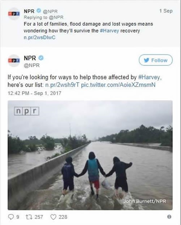 Chemicals, sewage mix with Harvey floodwaters