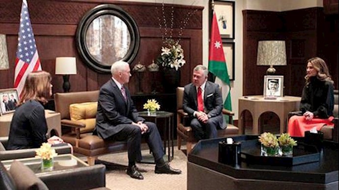 Mike Pence arrives in Israel after tense meeting with King Abdullah of Jordan