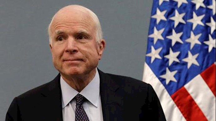 Senator McCain welcomed the sanctions against Iran regime