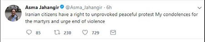 UN Special Rapporteur on human rights in Iran supports the Iran uprising
