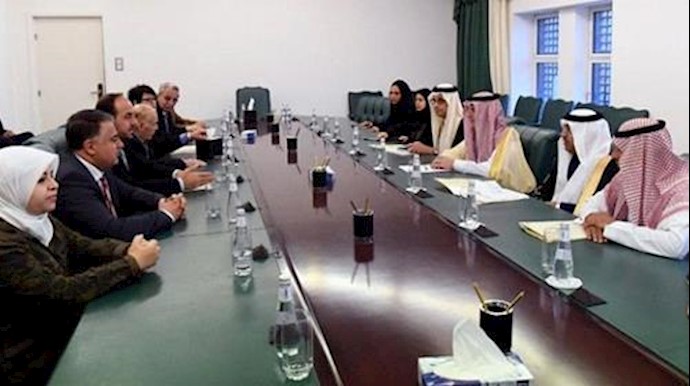 Saudi Arabia’s foreign minister meets with the Syrian opposition delegation